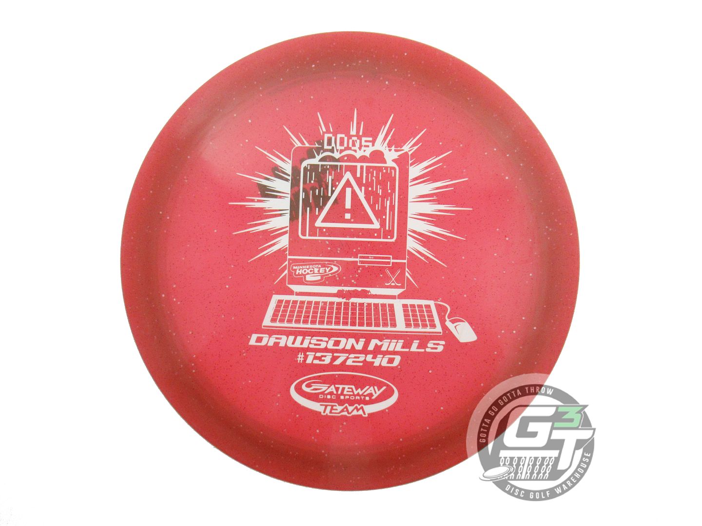 USED Gateway Metal Flake Blade 166g Red White Stamp Fairway Driver Golf Disc