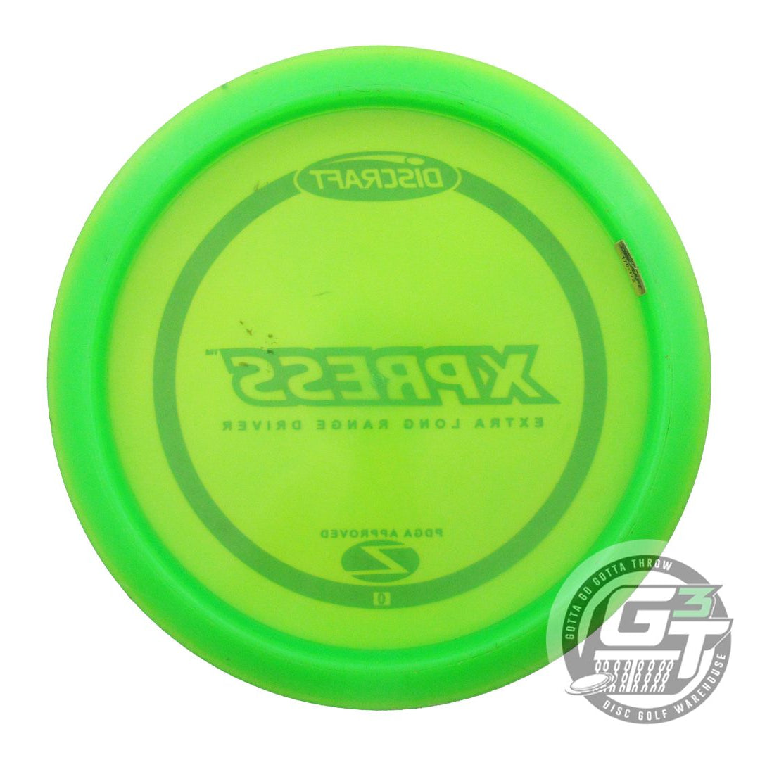 USED Discraft Z Xpress 173g Lime Purple Foil PFN Fairway Driver Golf Disc