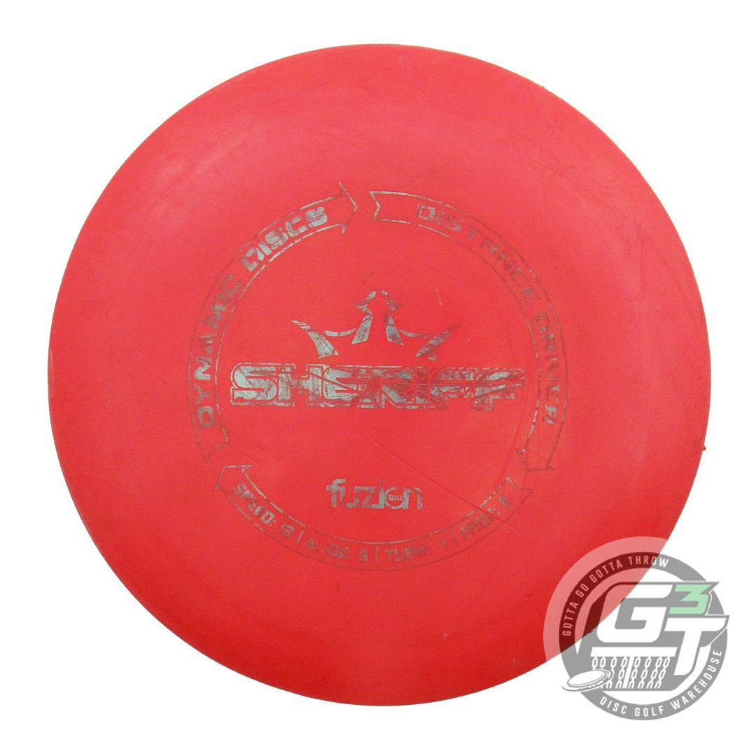 USED Dynamic Discs BioFuzion Sheriff 169g Red Silver Stamp Distance Driver Disc