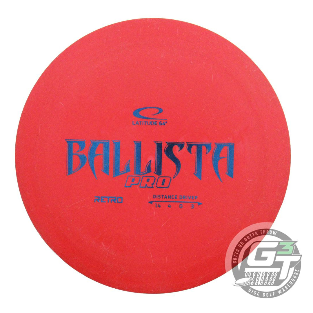USED Latitude 64 Retro Ballista Pro 176g Red Blue Foil Distance Driver Golf Disc