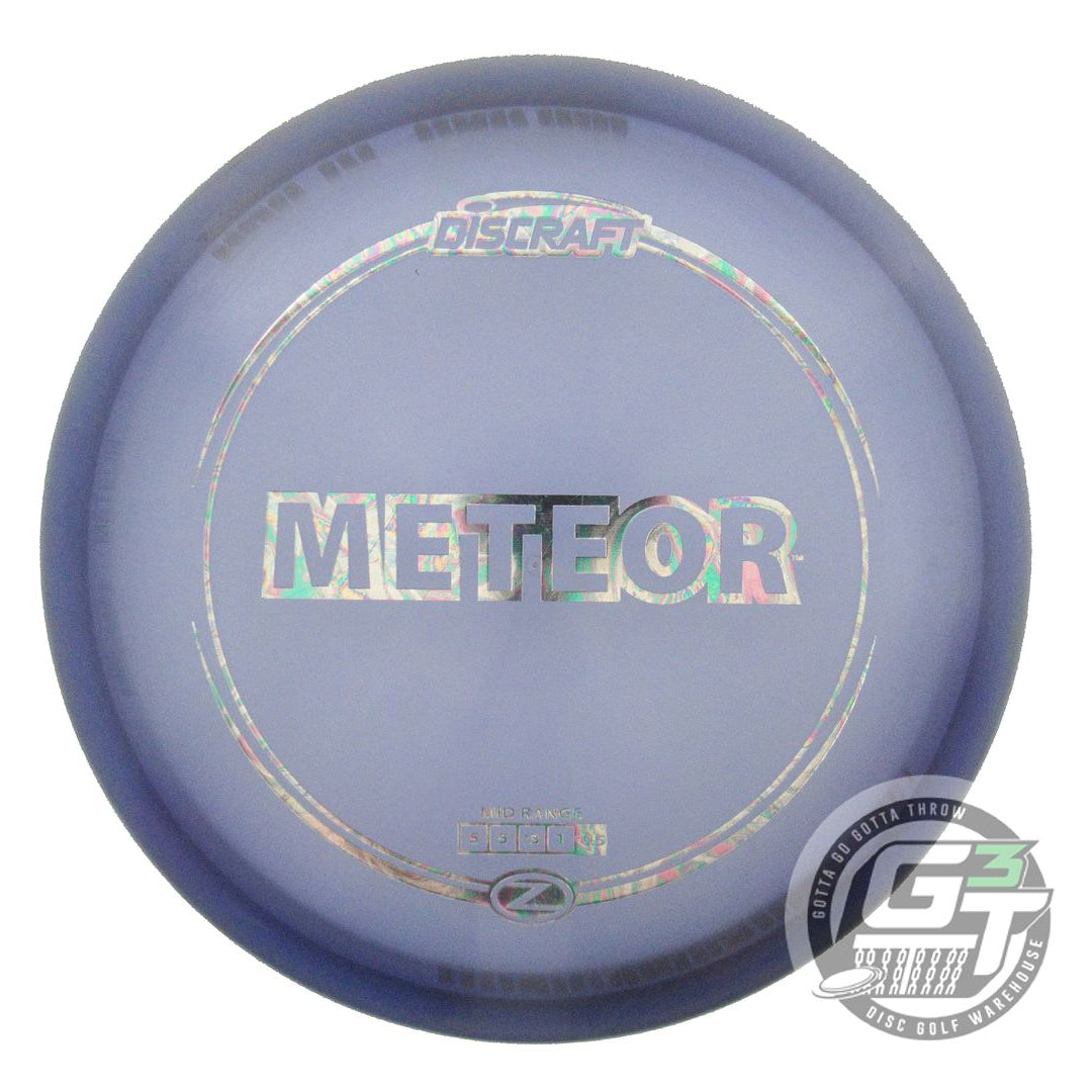 USED Discraft Z Meteor 178g Purple Oil Slick Foil Midrange Golf Disc