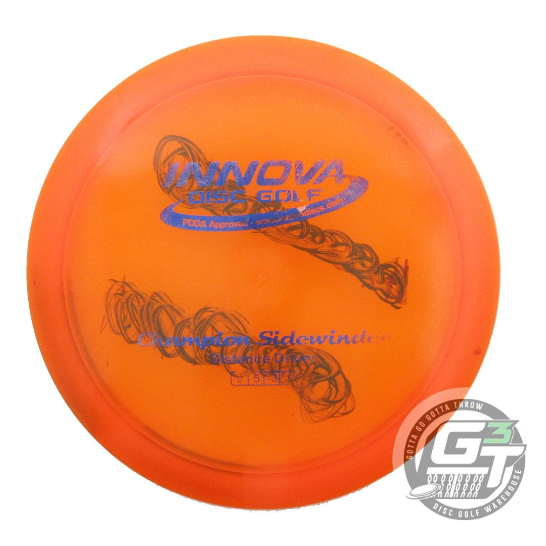 USED Innova Champion Sidewinder 173g Orange Blue Foil Distance Driver Golf Disc