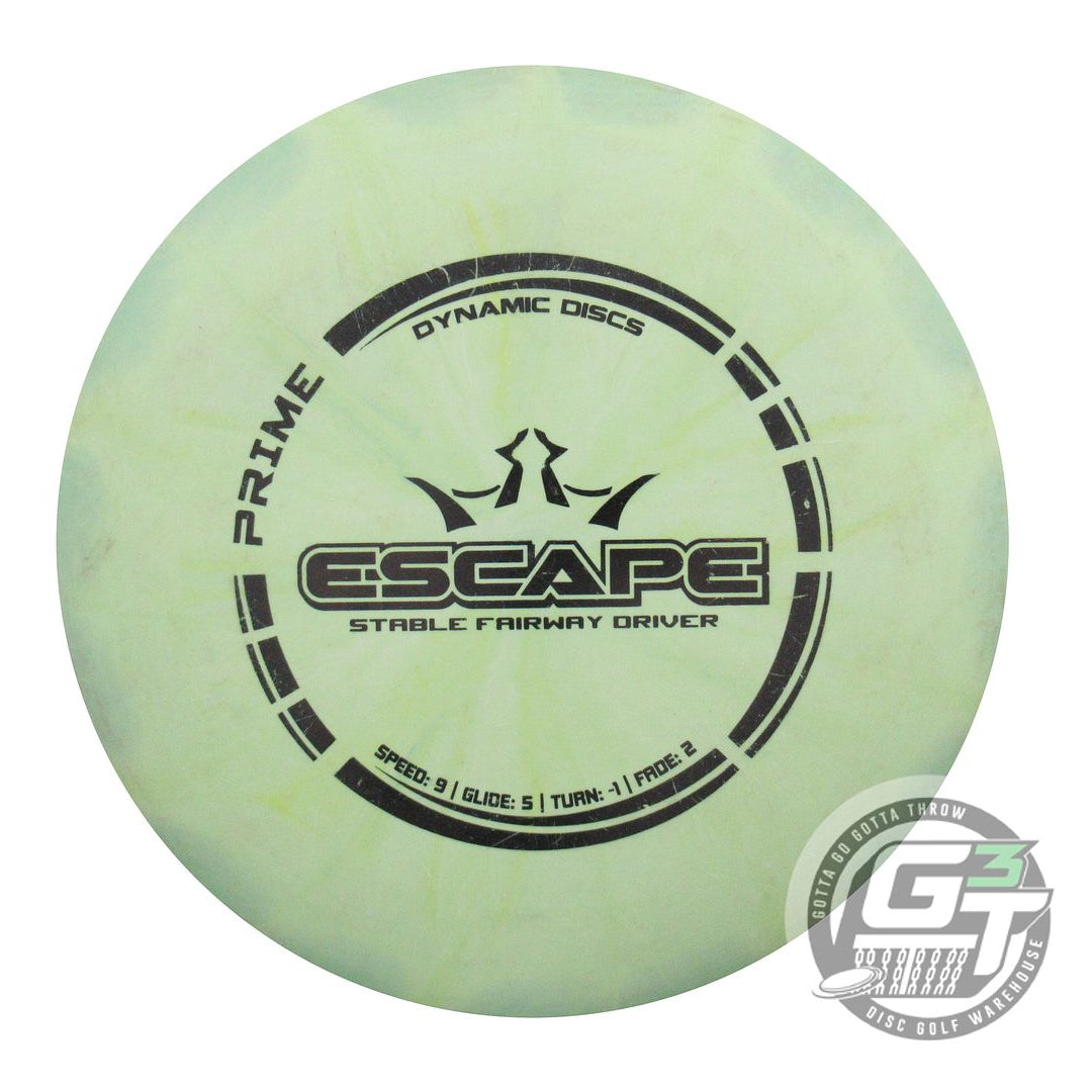 USED Dynamic Discs Prime Burst Escape 173g Lime Black Stamp Fairway Driver Disc