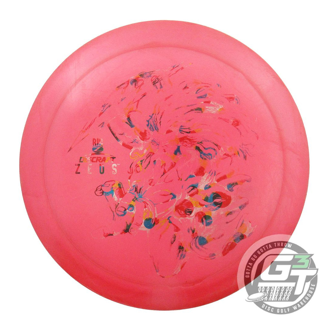 USED Discraft Big Z Zeus 174g Pink Wonder Bread Foil Distance Driver Golf Disc
