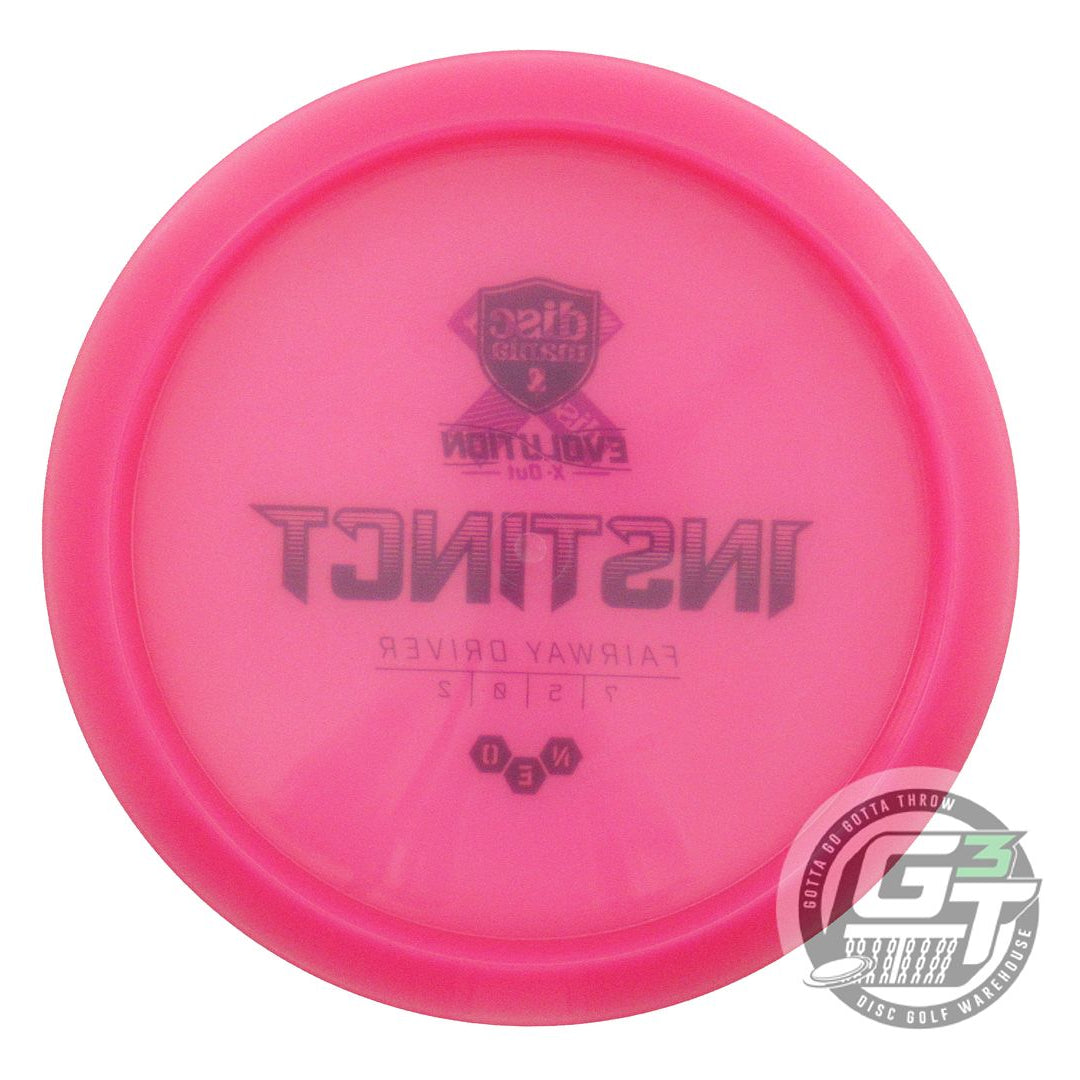 NOS DiscMania X-OUT Neo Instinct 174g Pink Black Stamp Fairway Driver Golf Disc