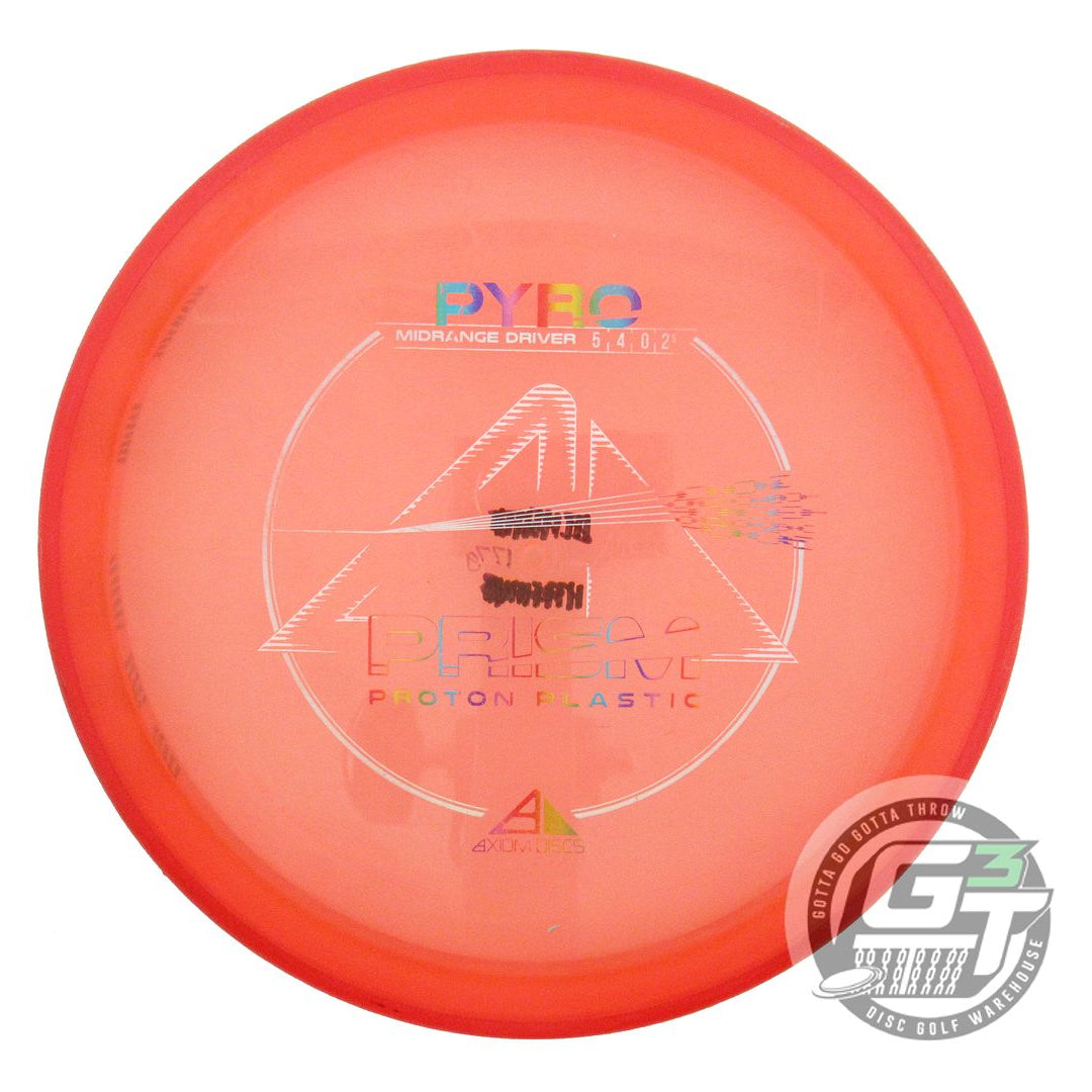 USED Axiom Discs Prism Proton Pyro 177g Orange Red Rim Midrange Golf Disc