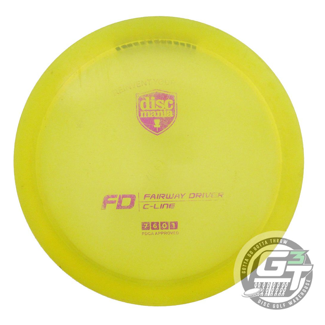 USED DiscMania C-Line FD 169g Yellow Magenta Foil Fairway Driver Golf Disc