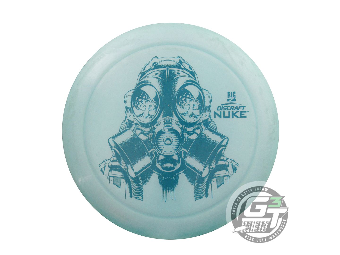 USED Discraft Big Z Nuke 172g Aqua Green Stamp Distance Driver Golf Disc