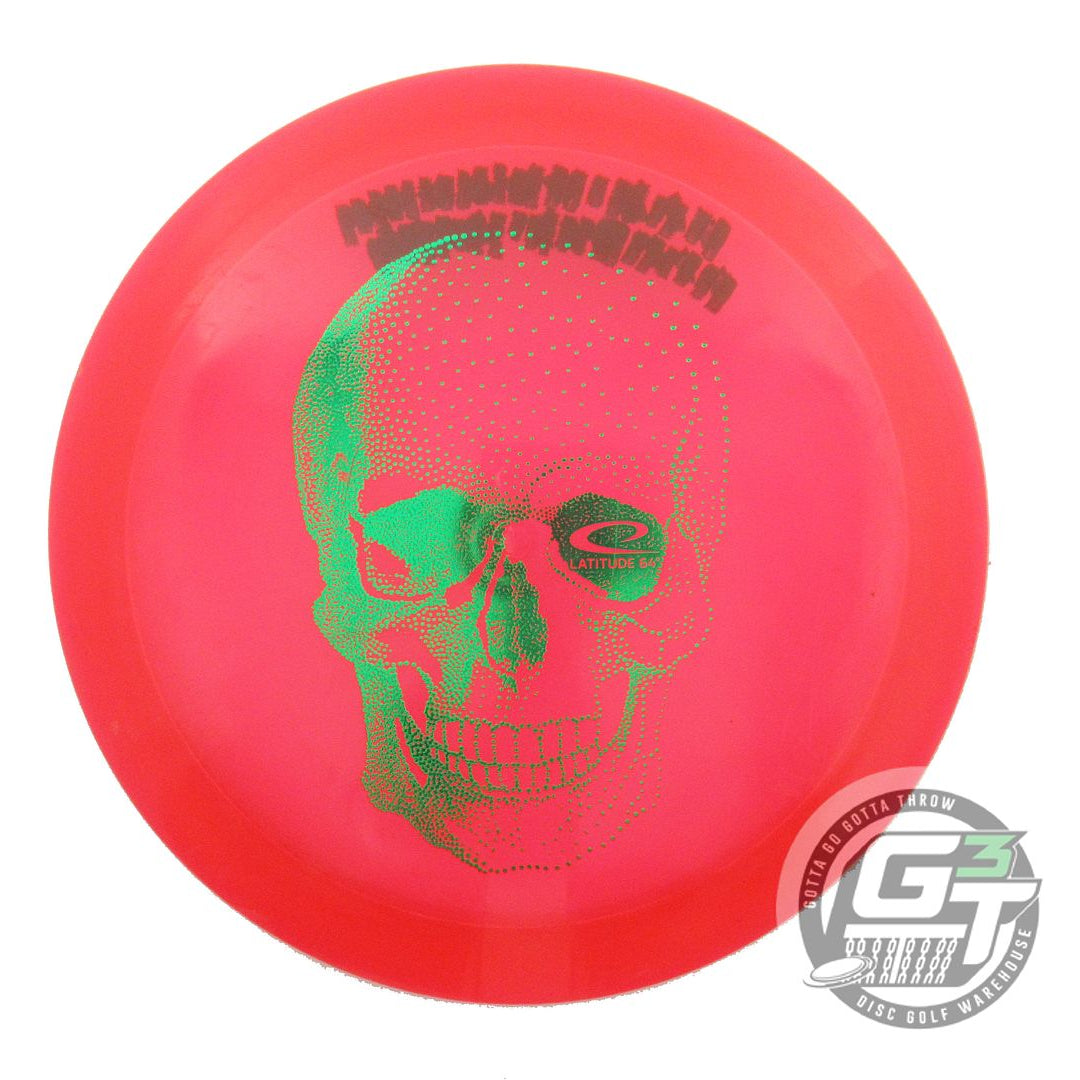 USED Latitude 64 HAPPY SKULL Opto-X Musket 169g Red Green Foil Driver Golf Disc
