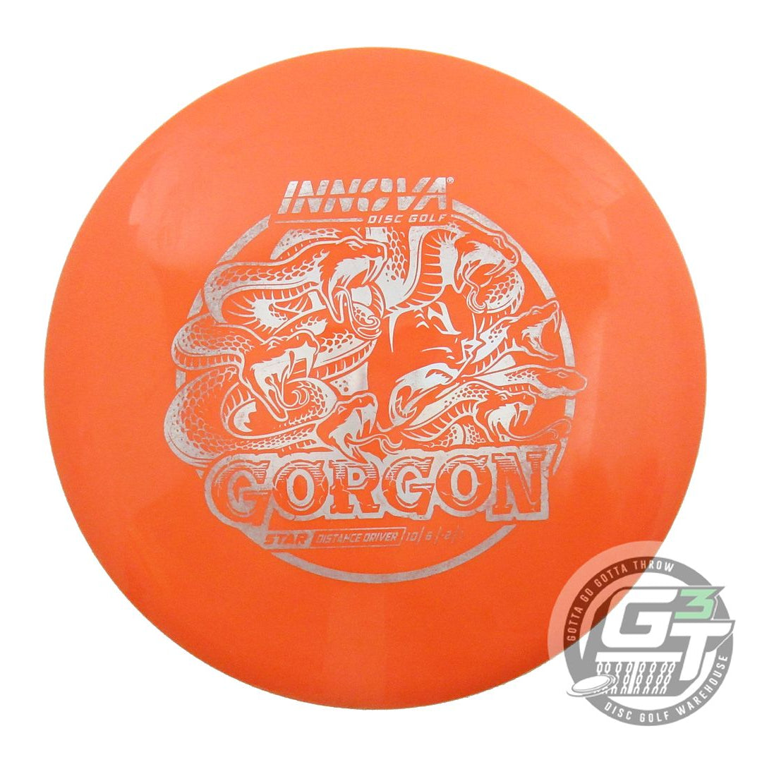 USED Innova Star Gorgon 167g Orange Silver Holo Foil Distance Driver Golf Disc