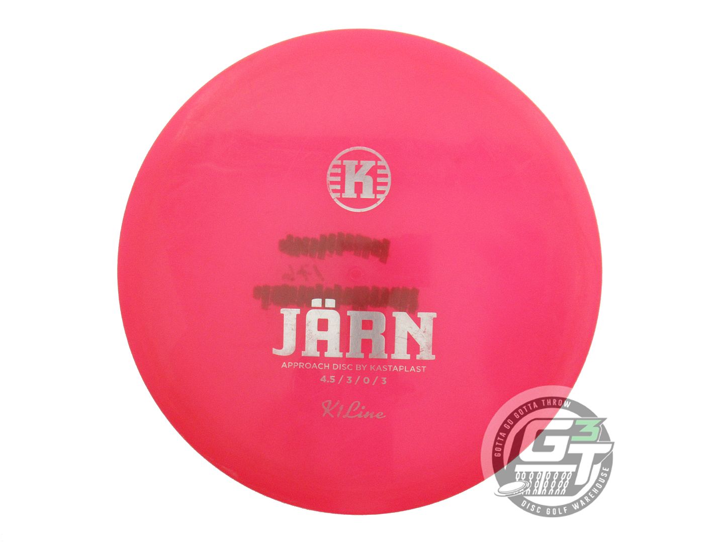 USED Kastaplast K1 Jarn 176g Red Silver Foil Midrange Golf Disc