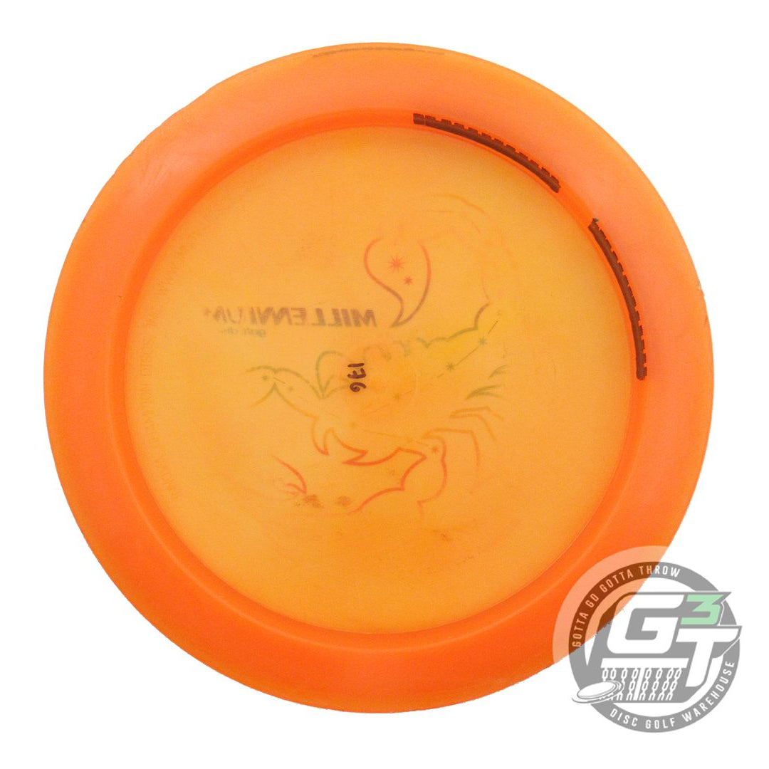 USED Millennium Quantum Scorpius 176g Orange Rainbow Foil Distance Driver Disc