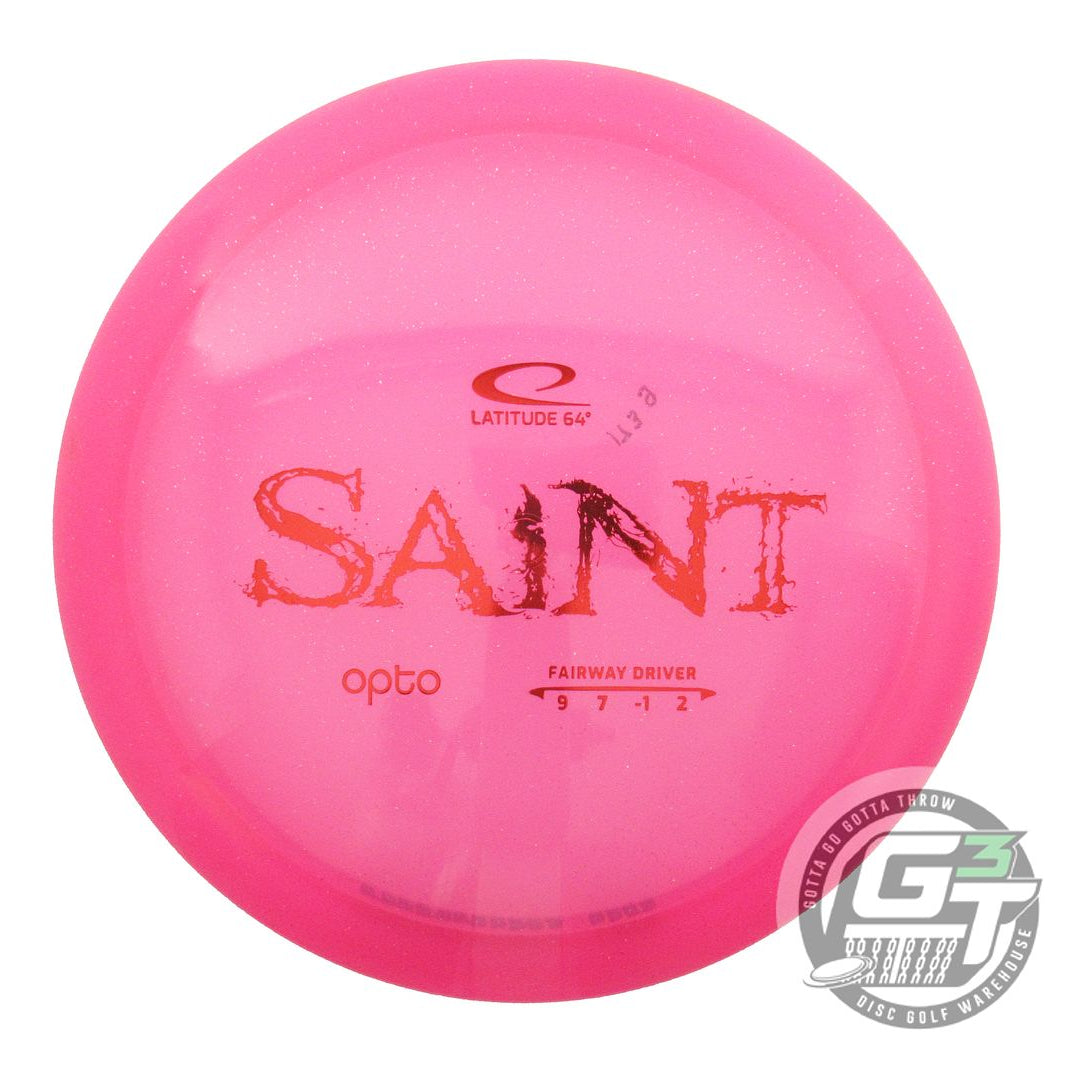 USED Latitude 64 Opto Saint 173g Pink Red Foil Fairway Driver Golf Disc
