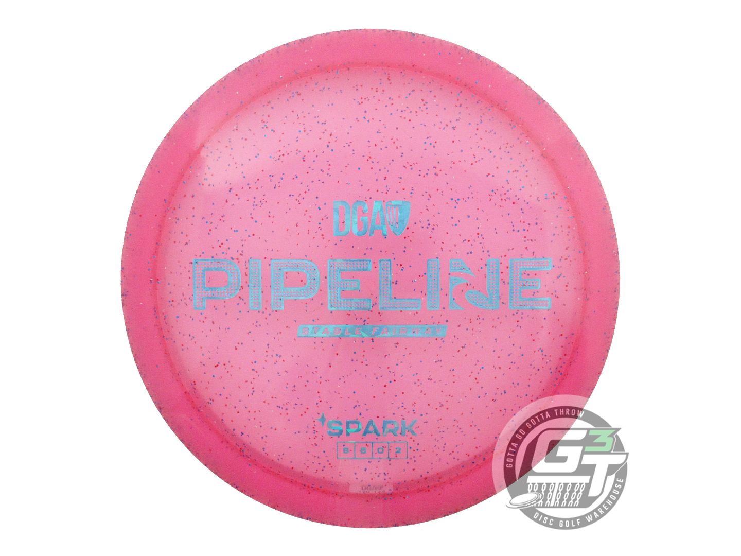 NOS DGA Spark Pipeline 173g Pink Teal Shatter Foil Fairway Driver Golf Disc