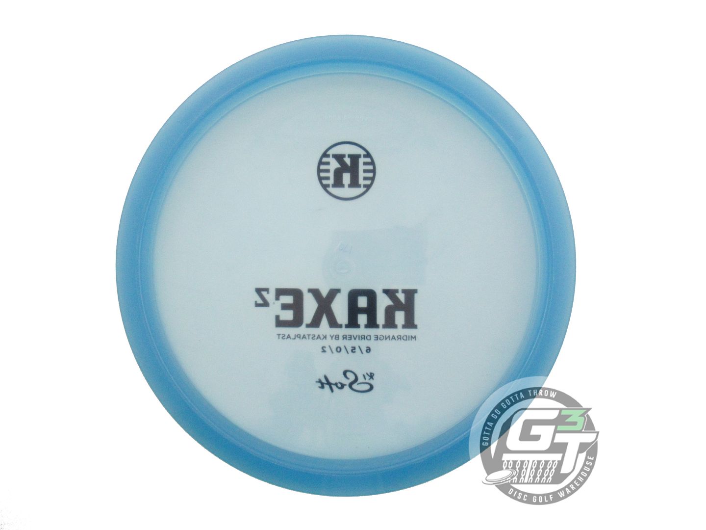 USED Kastaplast K1 Soft Kaxe Z 170g Blue Black Stamp Midrange Golf Disc
