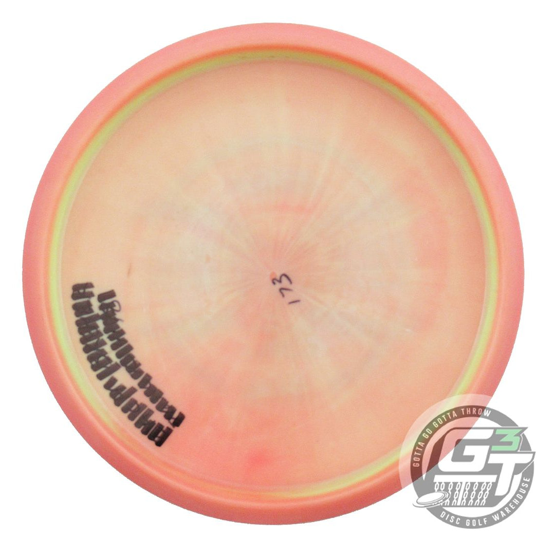 USED Discraft ESP FLX Buzzz 173g Pink-Peach Checker Foil Midrange Golf Disc