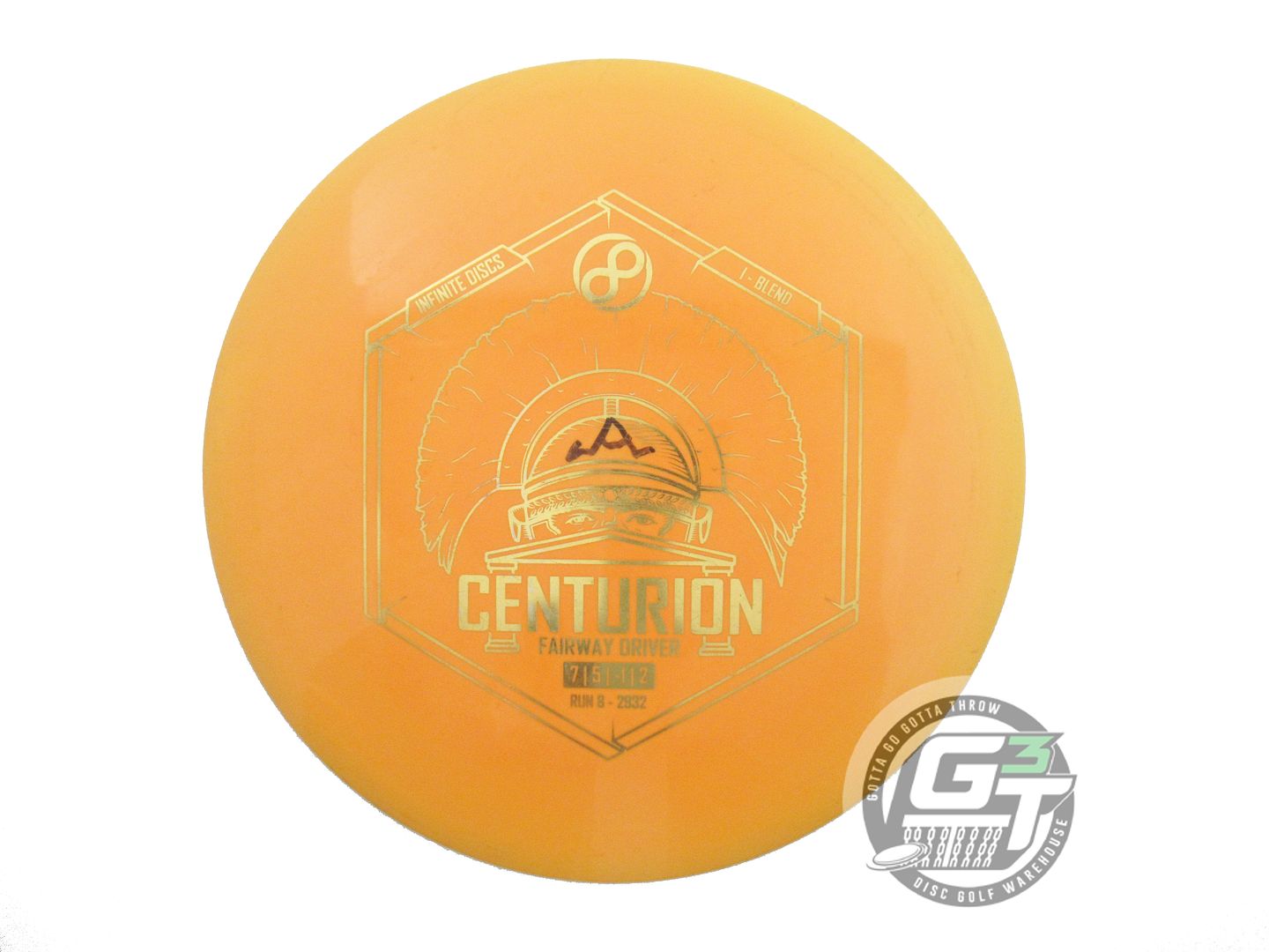 USED Infinite I-Blend Centurion 171g Marigold Gold Foil Fairway Driver Golf Disc