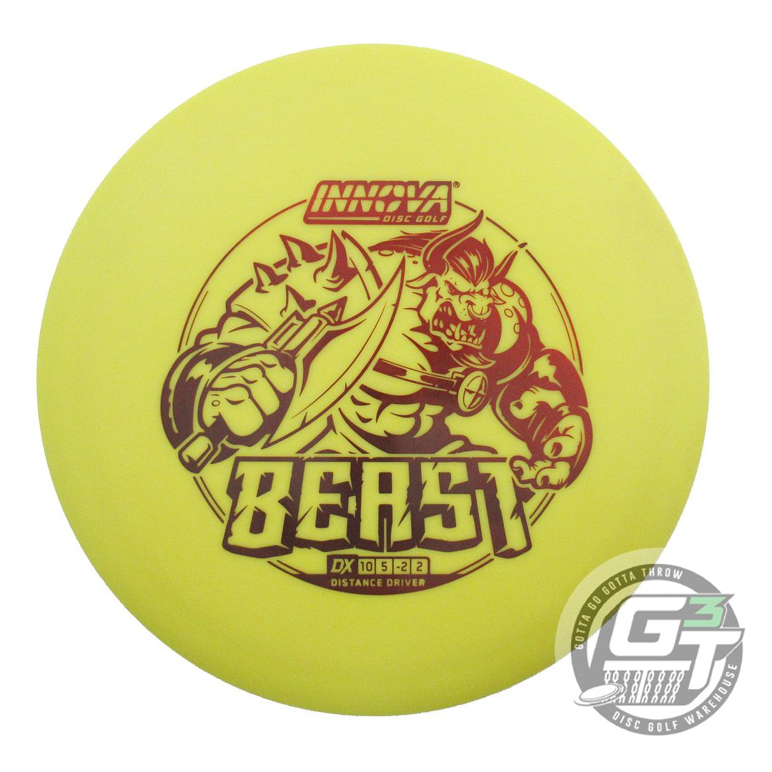 USED Innova DX Beast 172g Yellow Brown Stamp Distance Driver Golf Disc