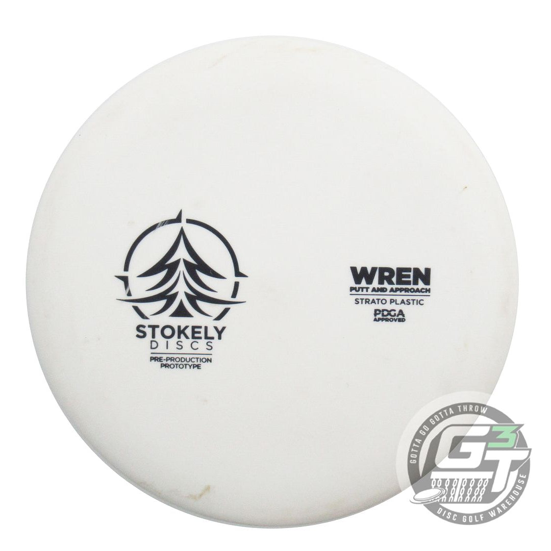 USED Stokely Discs PROTO Strato Wren 173g White Black Stamp Putter Golf Disc