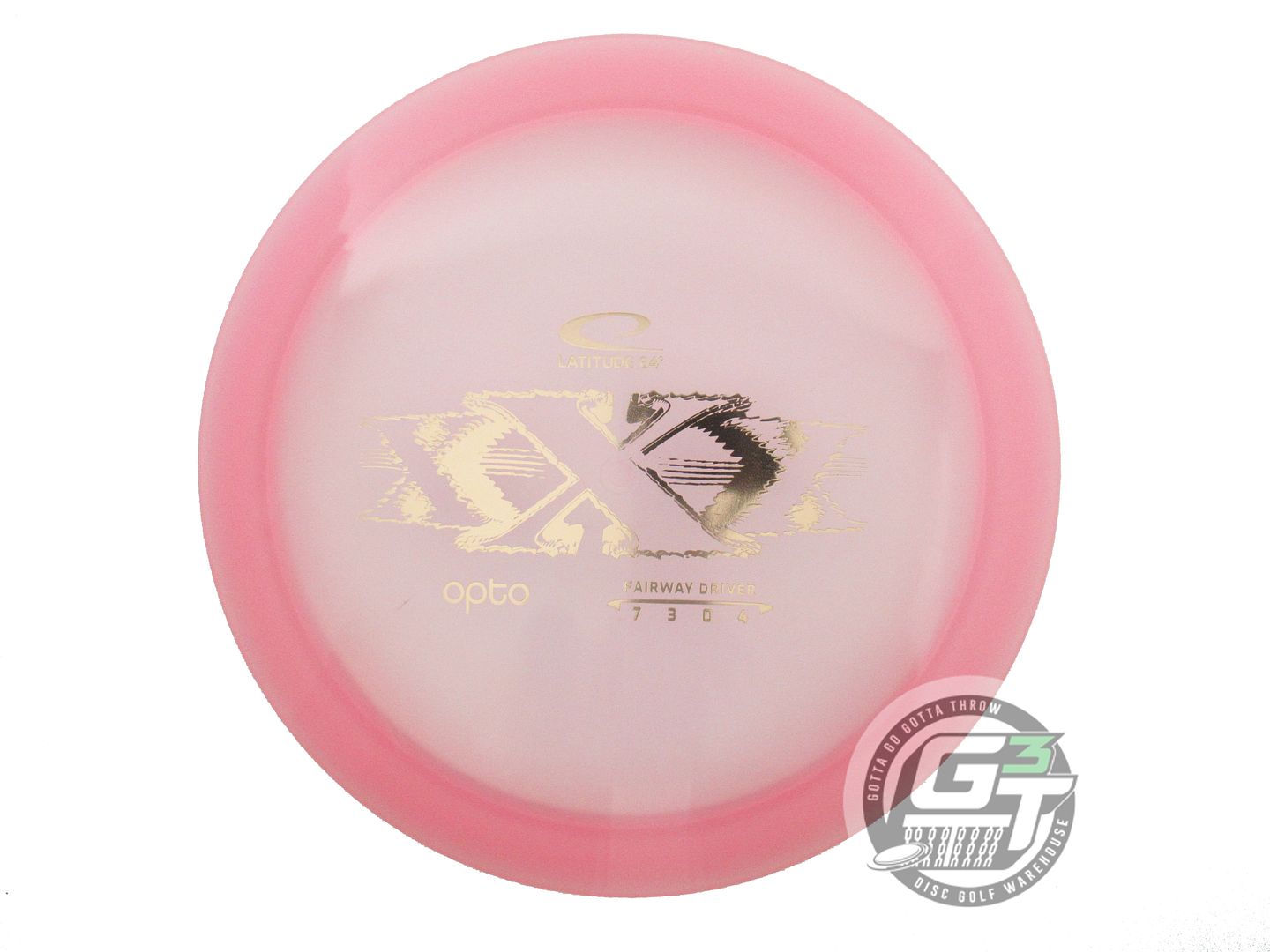 NOS Latitude 64 Opto XXX 175g Pink Gold Foil Fairway Driver Golf Disc
