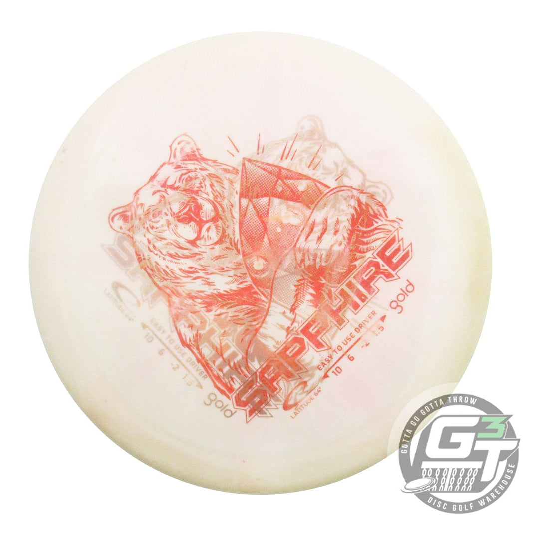 USED Latitude 64 X-OUT Gold Sapphire 159g White-Pink Distance Driver Golf Disc
