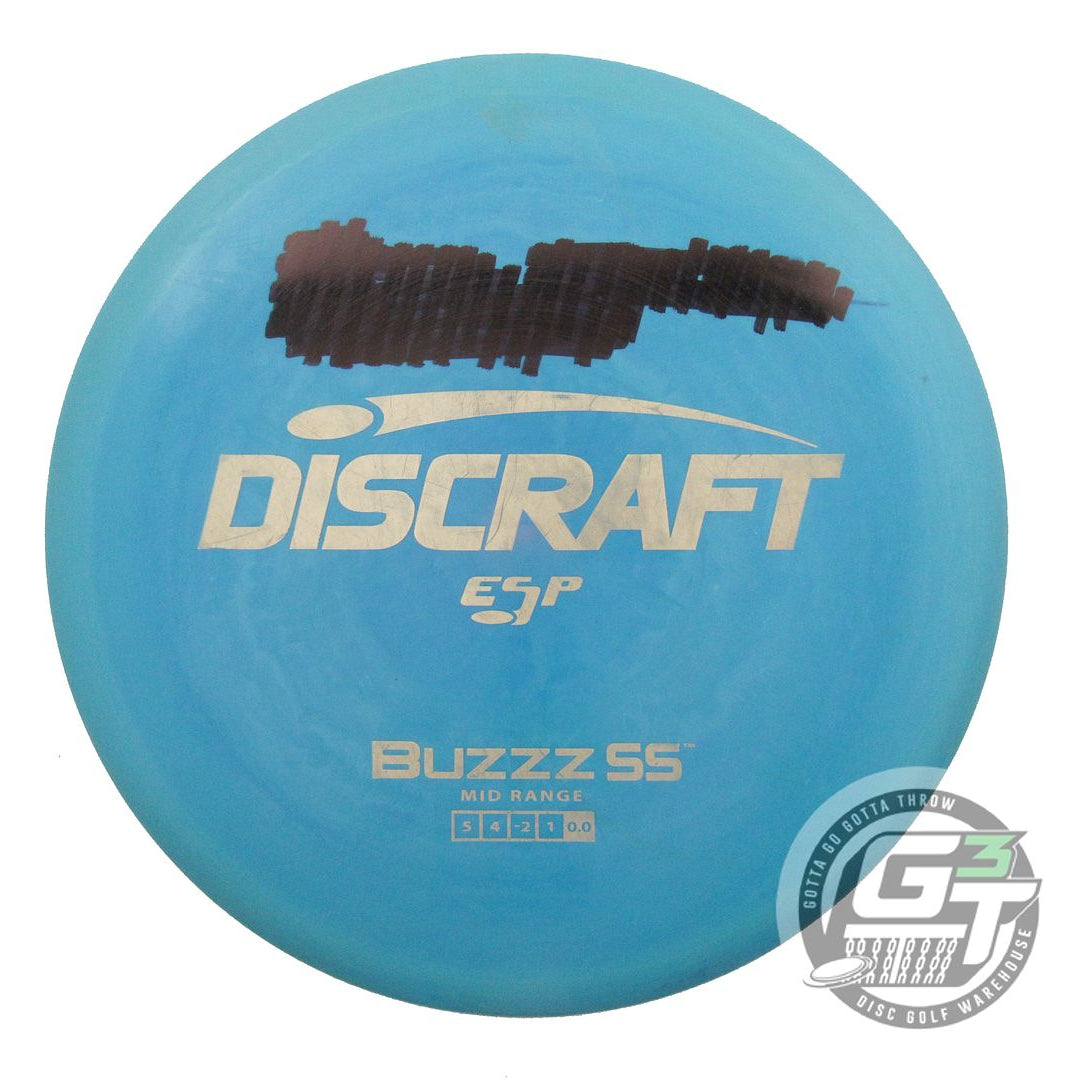 USED Discraft ESP Buzzz SS 178g Blue Silver Weave Stamp Midrange Golf Disc