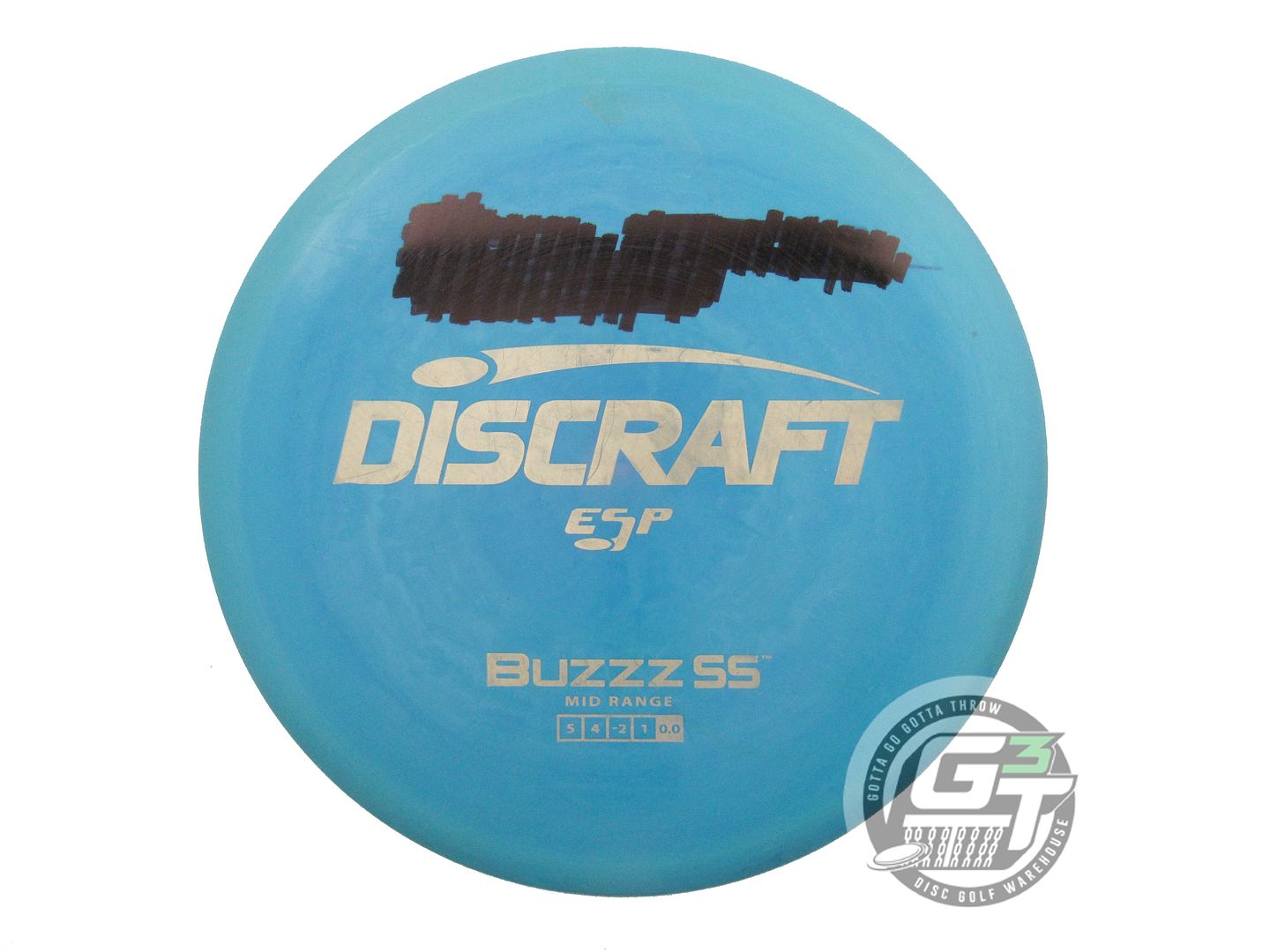 USED Discraft ESP Buzzz SS 178g Blue Silver Weave Stamp Midrange Golf Disc