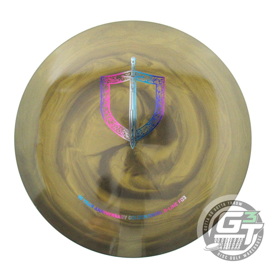 Discmania Limited Edition 10-Year Anniversary Golden Swirl S-Line FD3 Fairway Driver Golf Disc (Individually Listed)