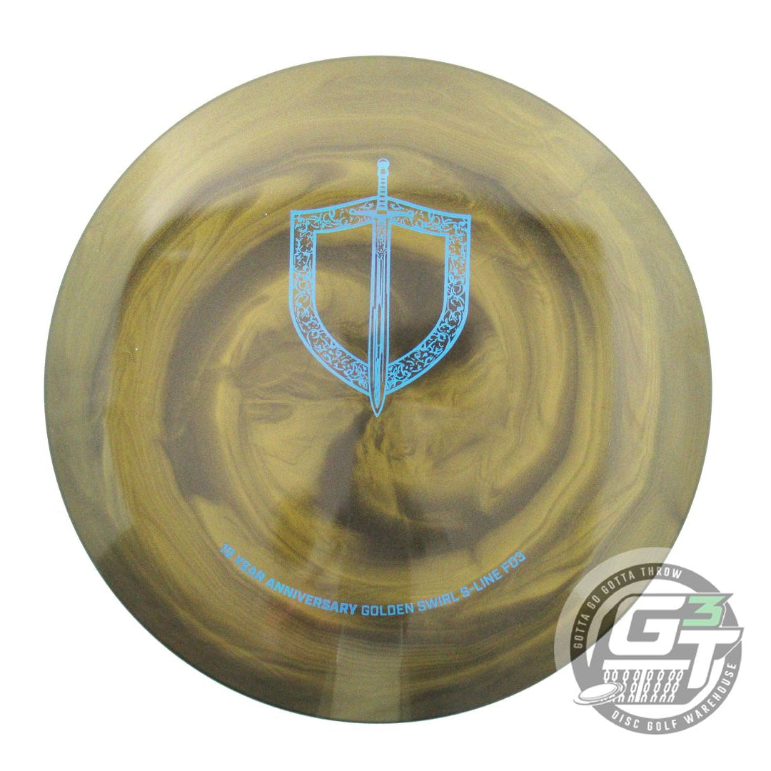 Discmania Limited Edition 10-Year Anniversary Golden Swirl S-Line FD3 Fairway Driver Golf Disc (Individually Listed)