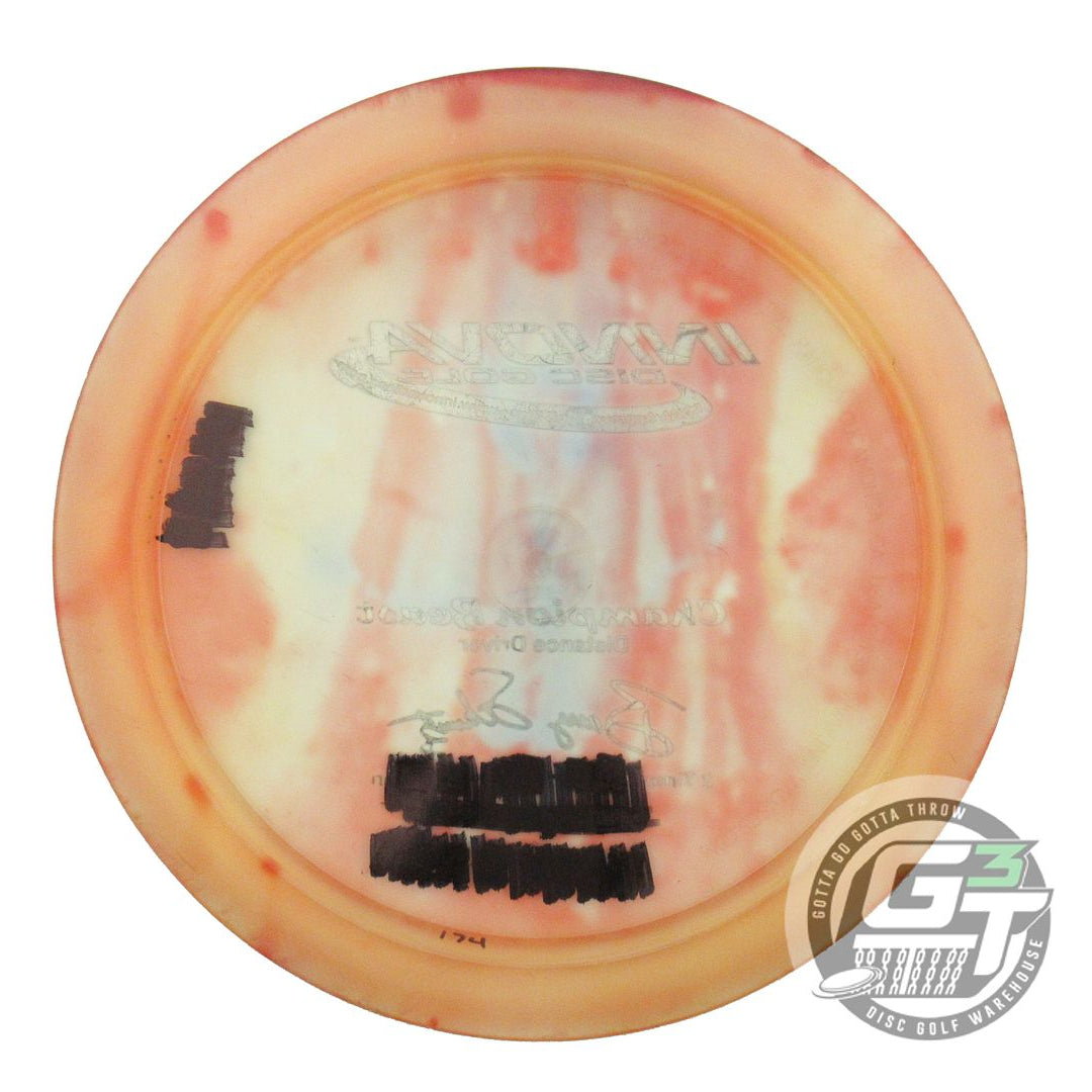 USED Innova Champion Boss 174g Peach HOME DYED Distance Driver Golf Disc
