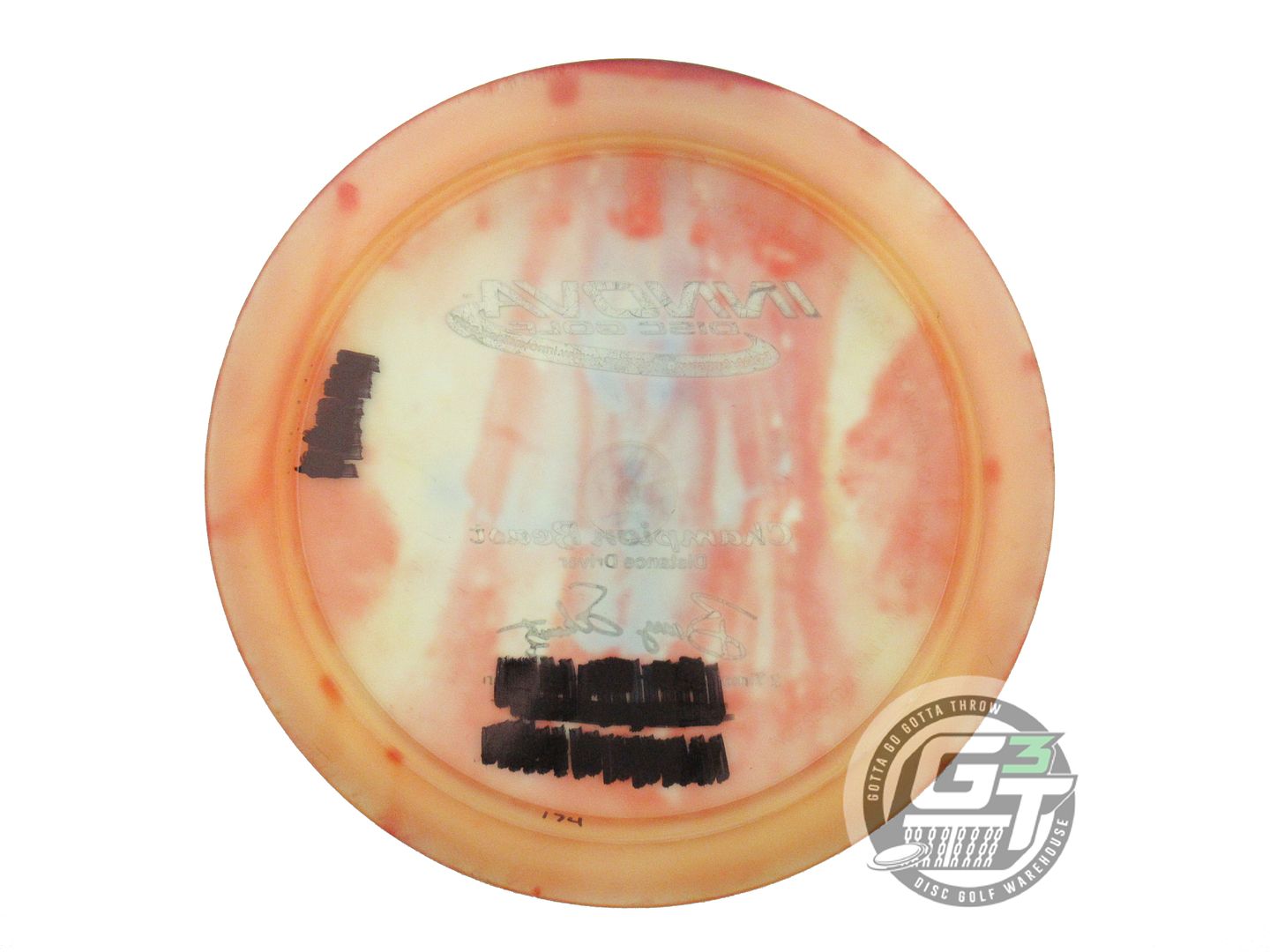 USED Innova Champion Boss 174g Peach HOME DYED Distance Driver Golf Disc