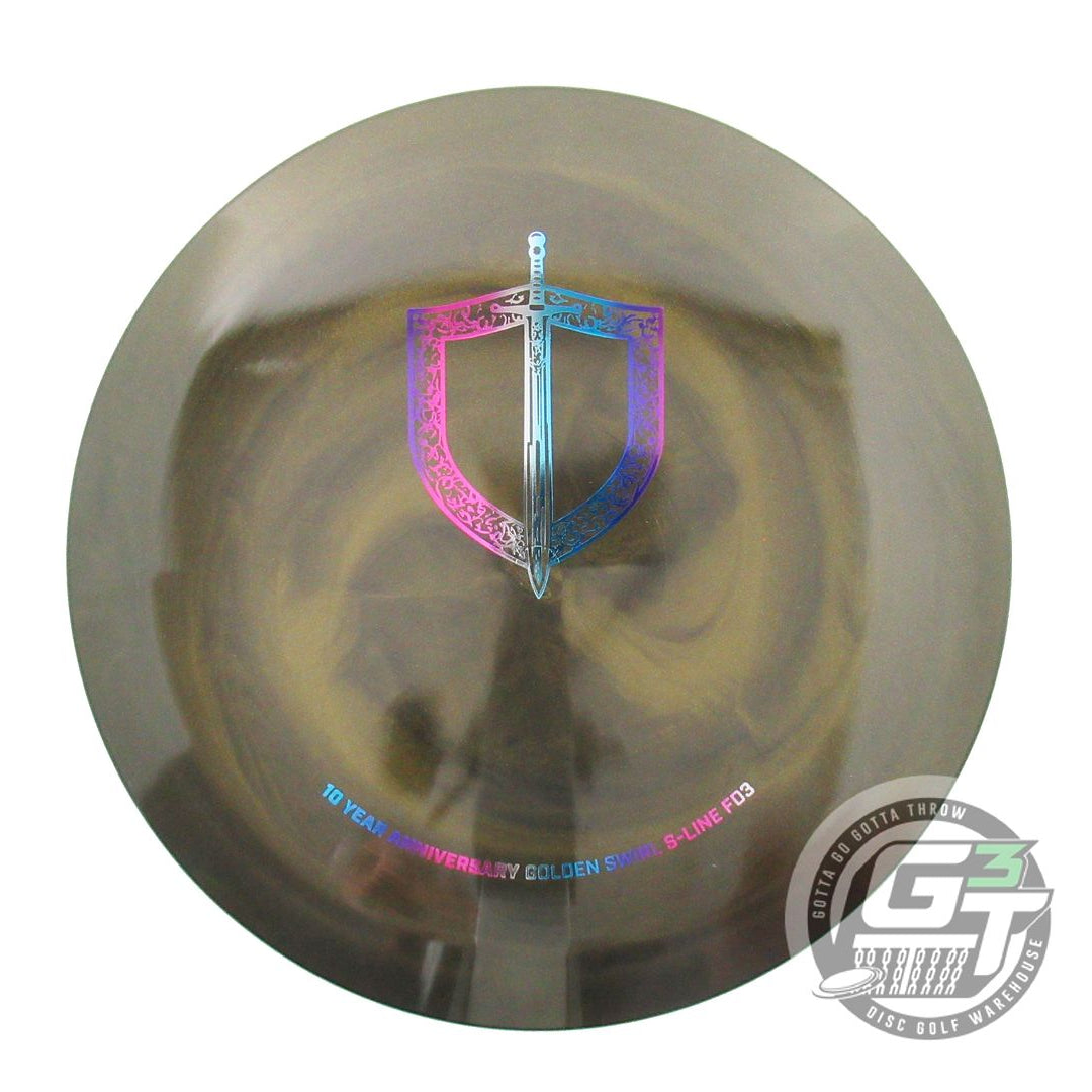 Discmania Limited Edition 10-Year Anniversary Golden Swirl S-Line FD3 Fairway Driver Golf Disc (Individually Listed)