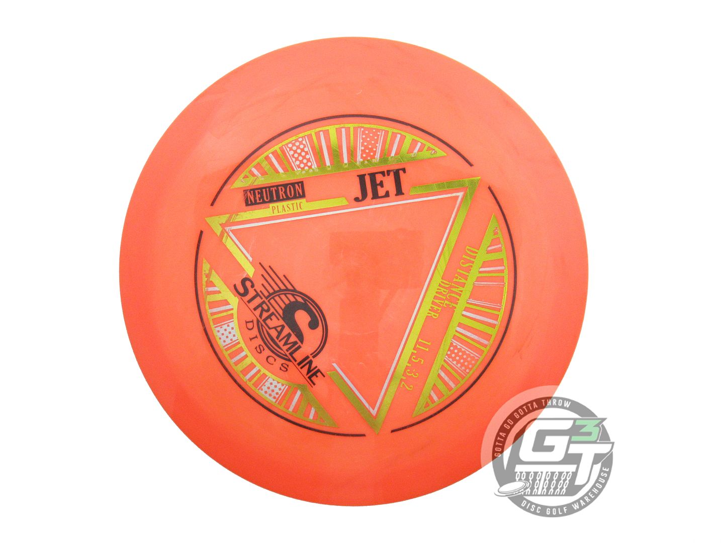 USED Streamline Discs Neutron Jet 174g Orange Distance Driver Golf Disc