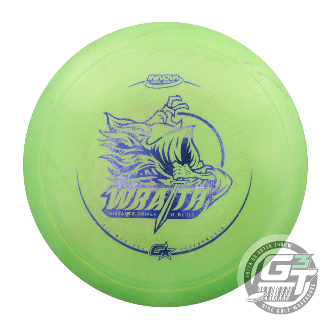 USED Innova GStar Wraith 175g Lime Blue Foil Distance Driver Golf Disc