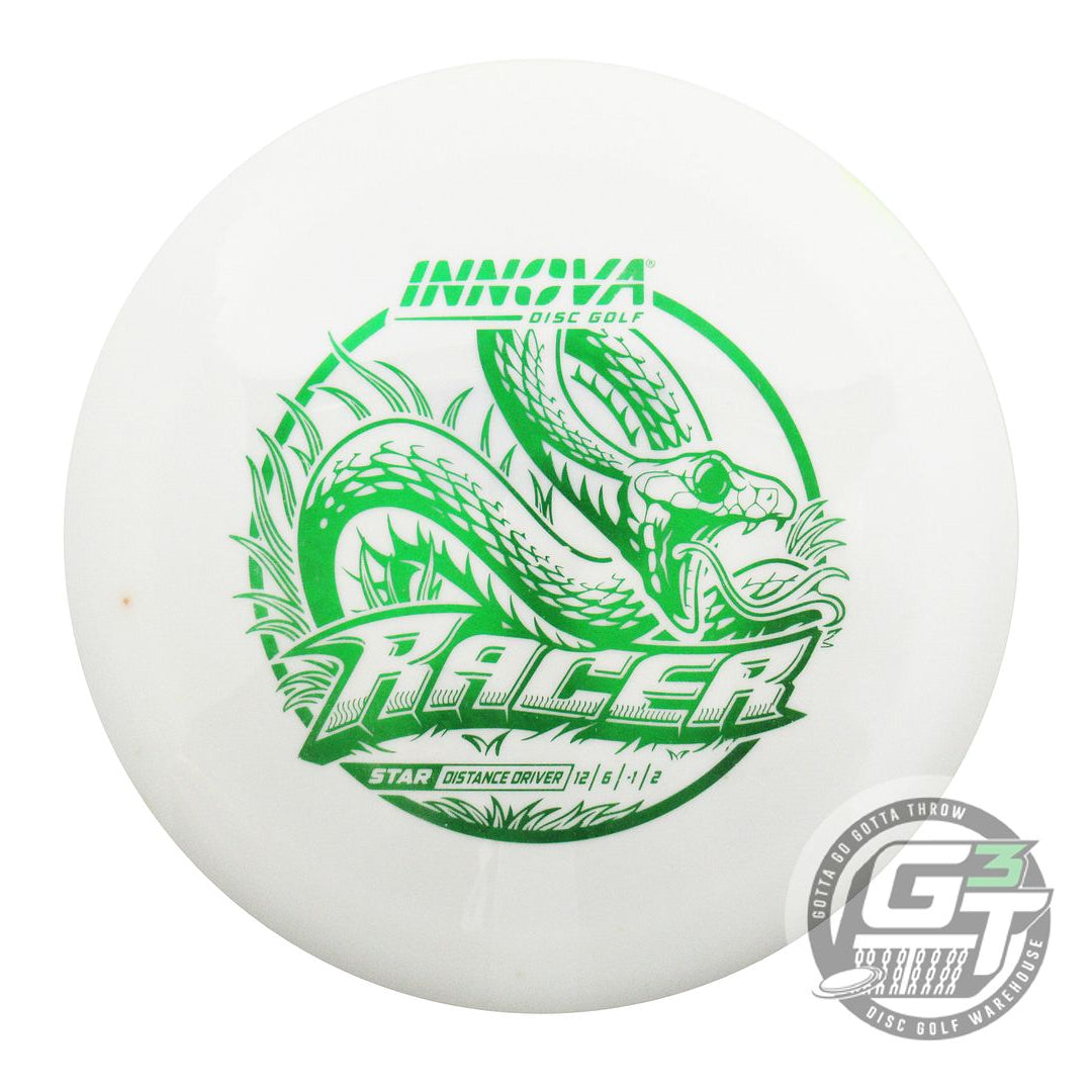 USED Innova Star Racer 174g White Green Foil Distance Driver Golf Disc