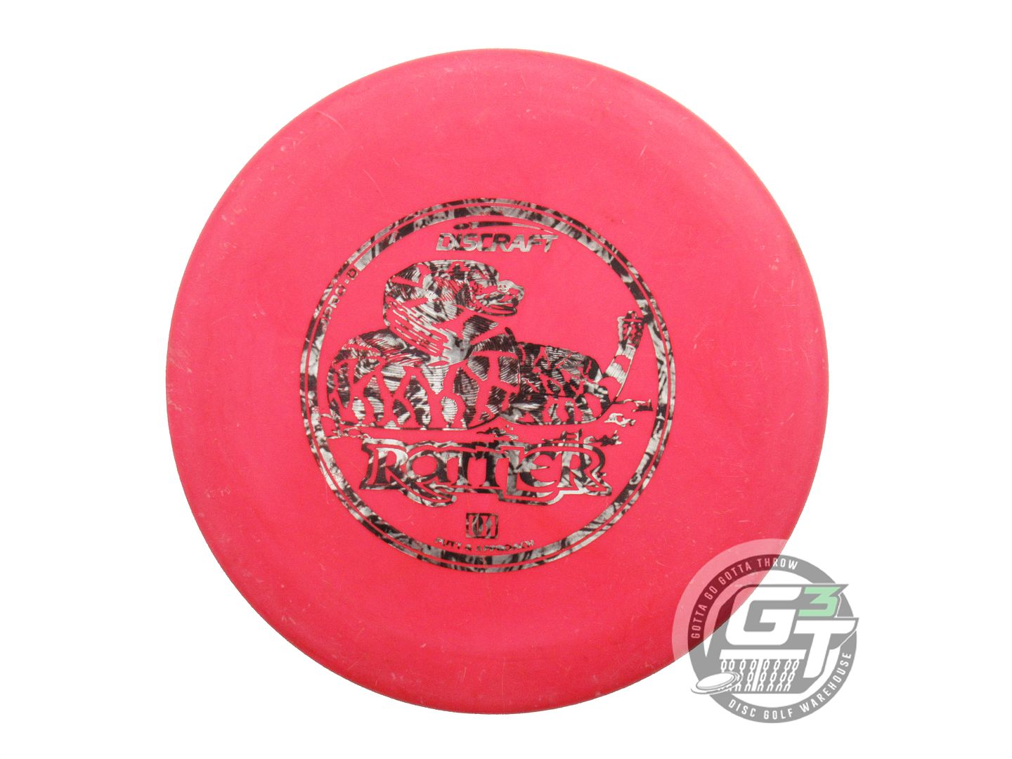 USED Discraft Pro D Rattler 166g Red Snake Foil OOP Putter Golf Disc