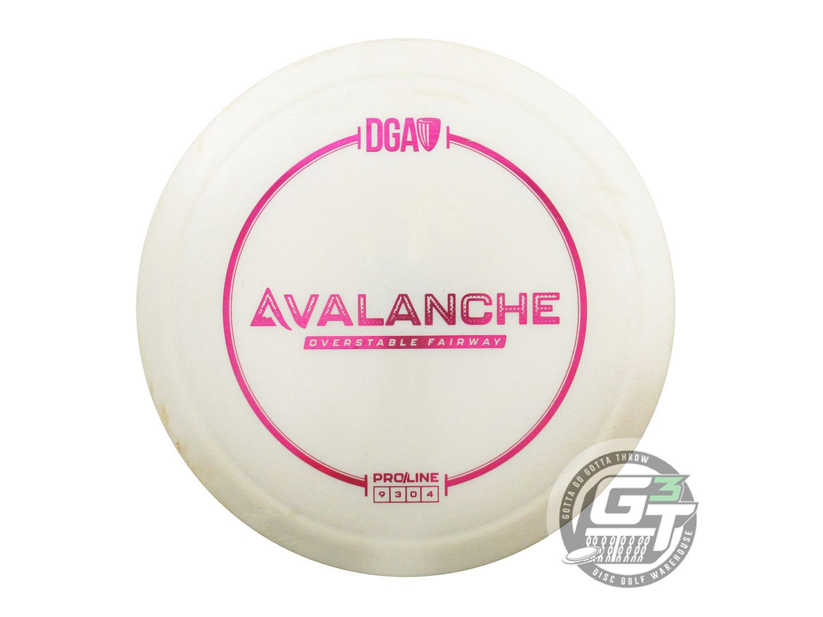 USED DGA ProLine Avalanche 175g White Magenta Foil Fairway Driver Golf Disc