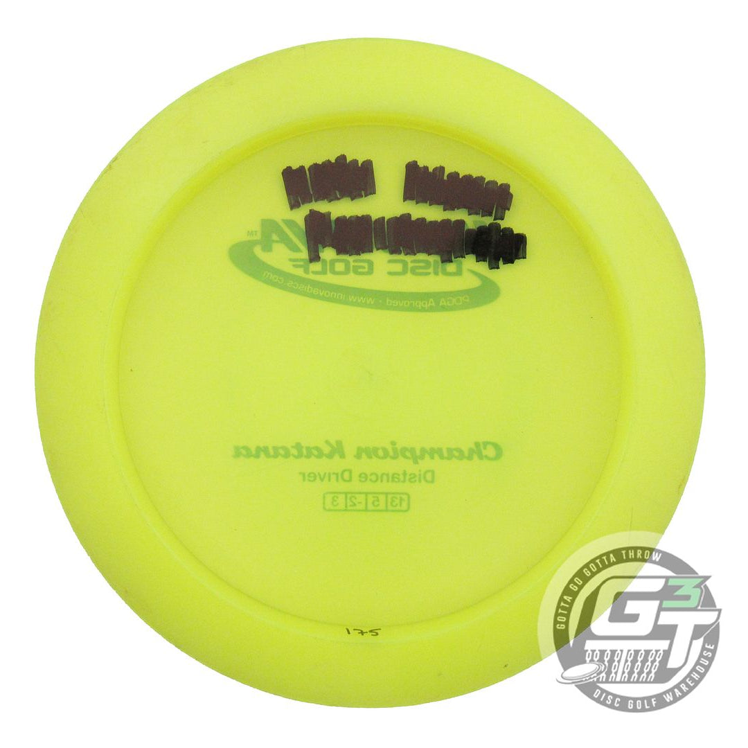 USED Innova Champion Katana 175g Yellow Blue Foil Distance Driver Golf Disc