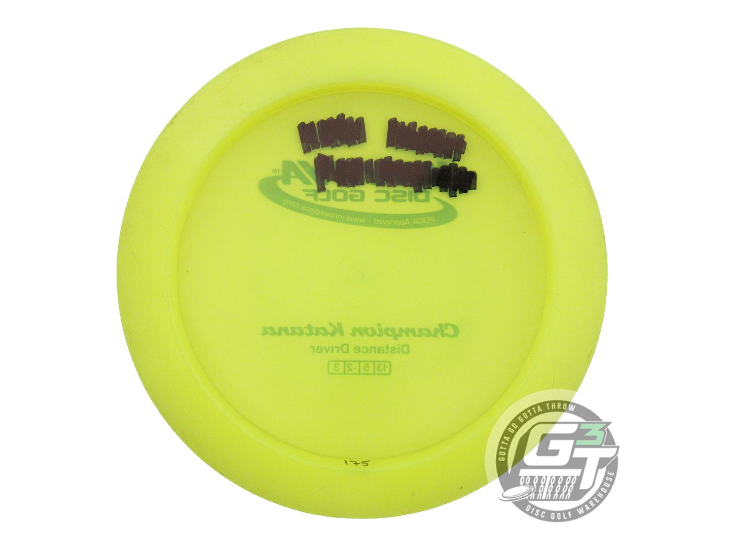 USED Innova Champion Katana 175g Yellow Blue Foil Distance Driver Golf Disc