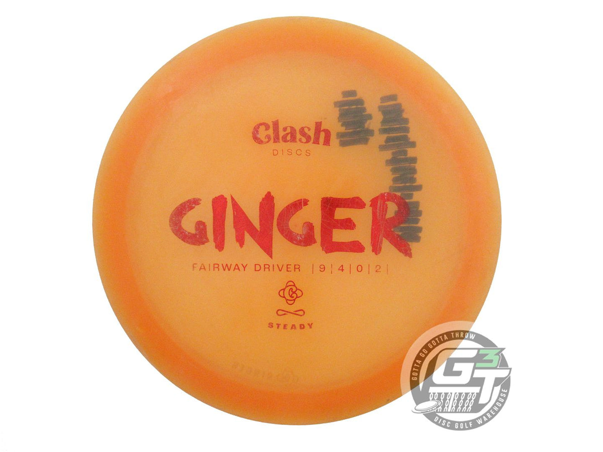 USED Clash Discs Steady Ginger 174g Orange Red Foil Fairway Driver Golf Disc