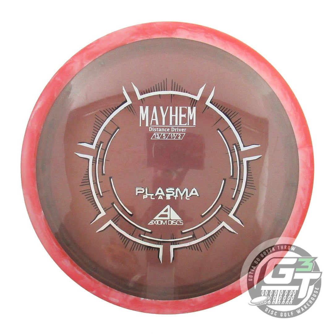 USED Axiom Discs Plasma Mayhem 172g Maroon Red Rim Distance Driver Golf Disc