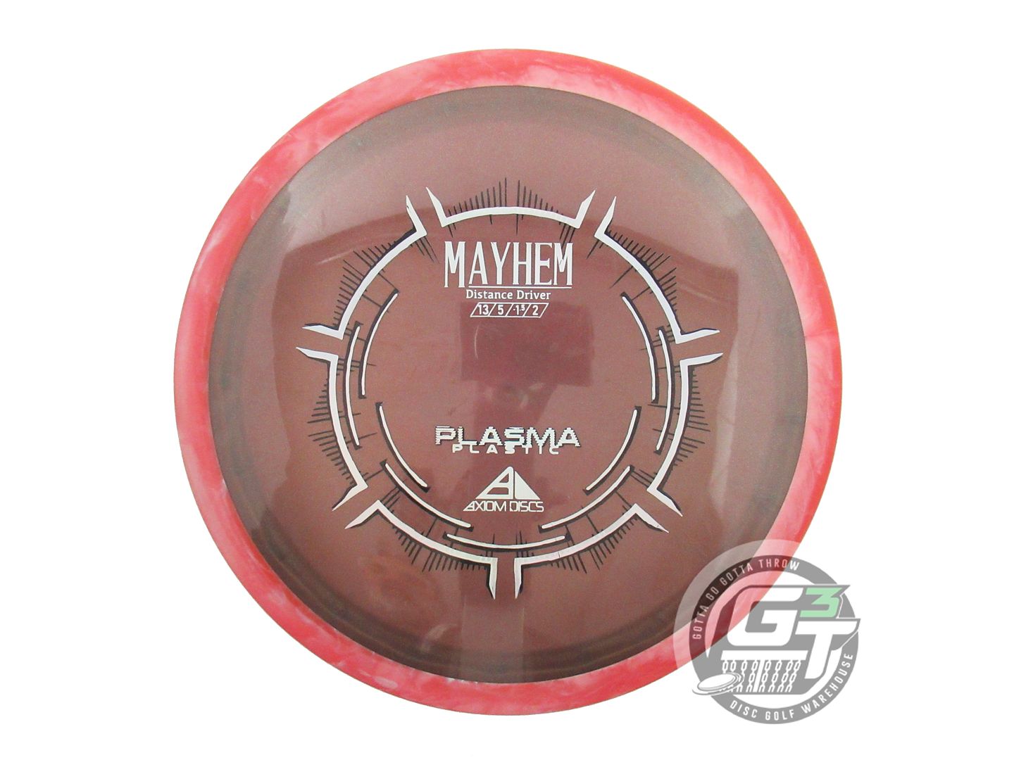 USED Axiom Discs Plasma Mayhem 172g Maroon Red Rim Distance Driver Golf Disc