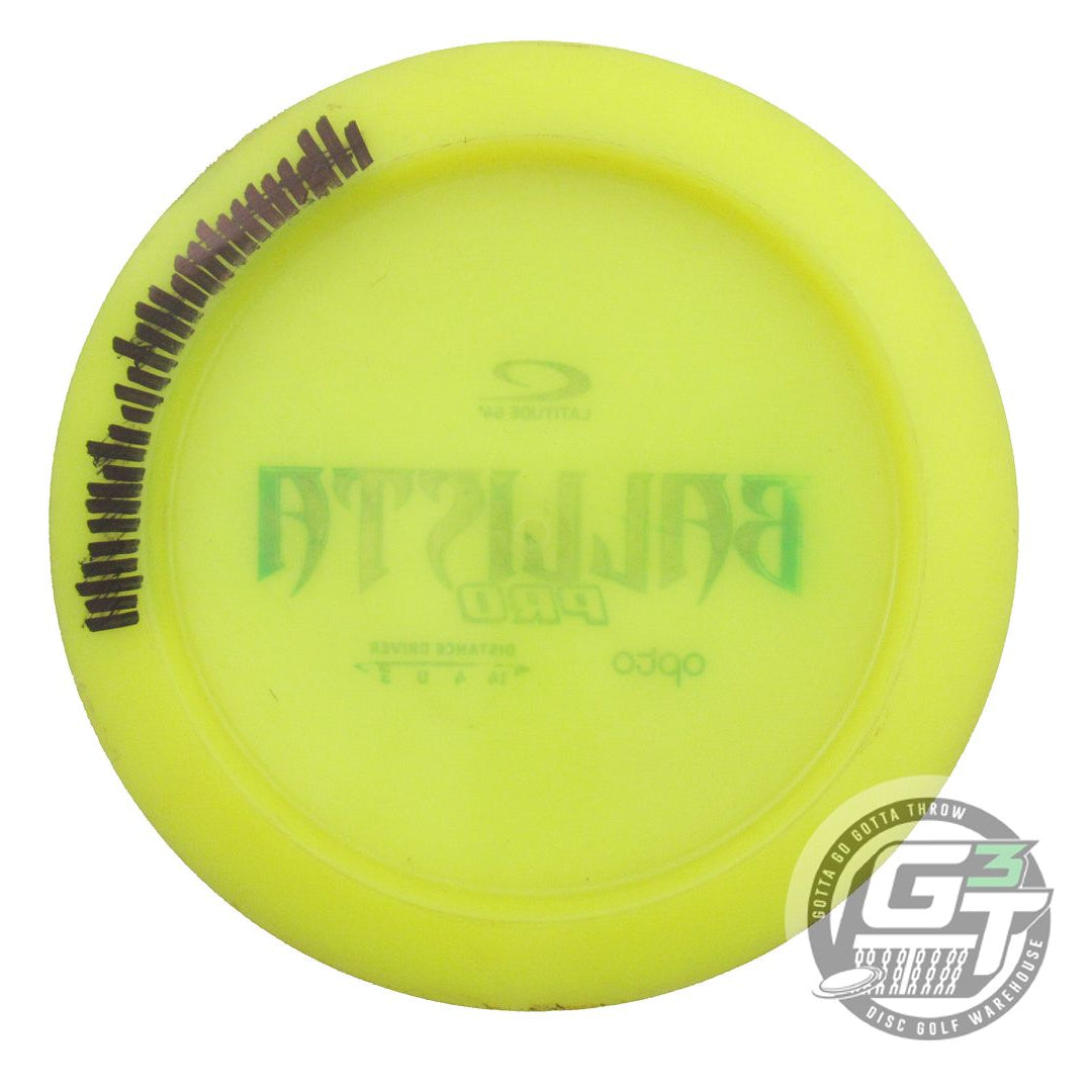USED Latitude 64 Opto Ballista Pro 169g Yellow Blue Foil Distance Driver Disc
