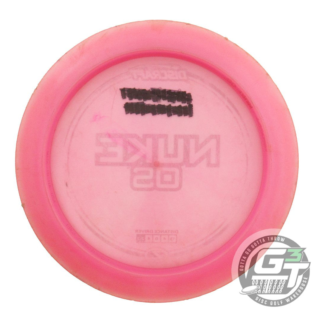 USED Discraft Z Nuke OS 174g Pink Silver Foil Distance Driver Golf Disc