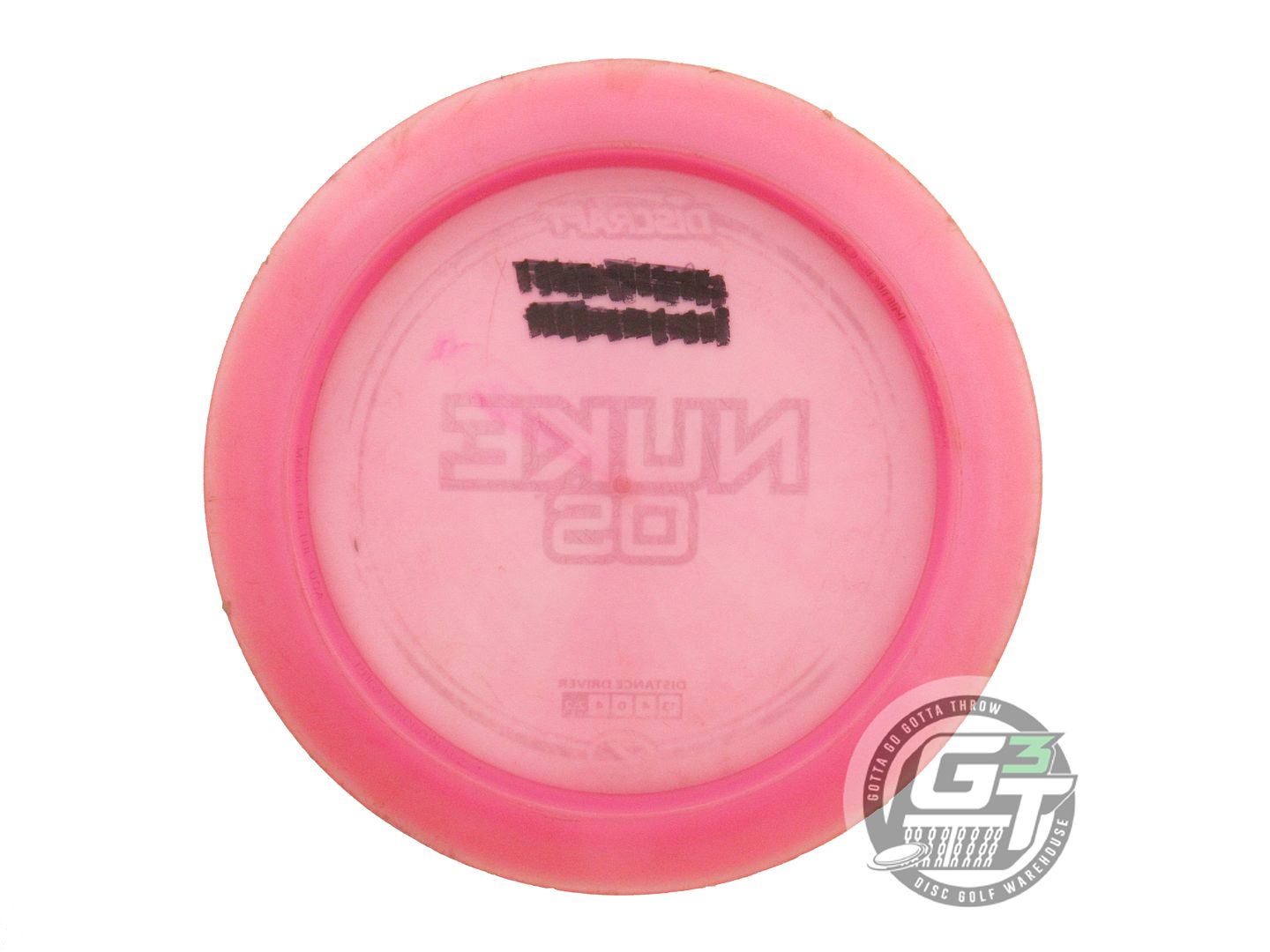 USED Discraft Z Nuke OS 174g Pink Silver Foil Distance Driver Golf Disc