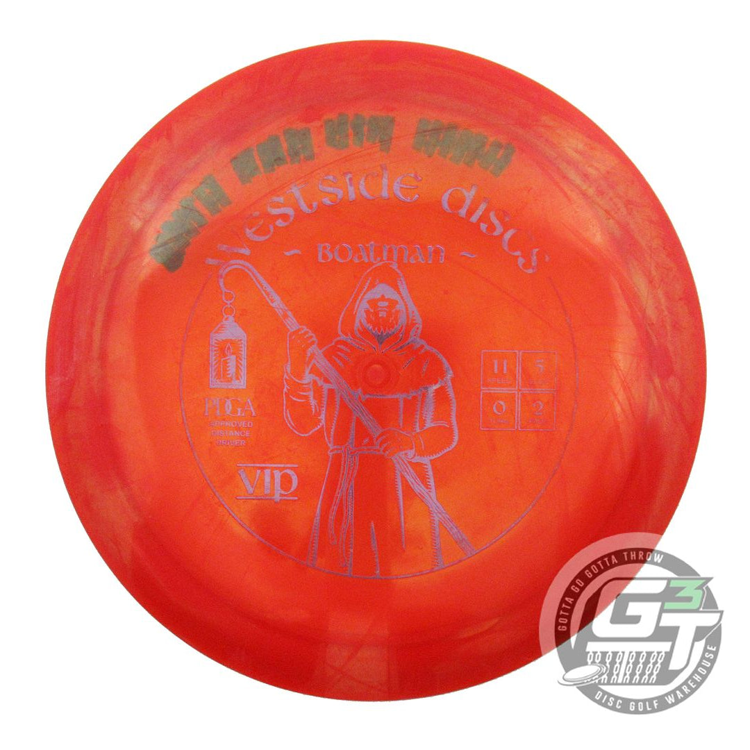 USED Westside Discs VIP Boatman 170g Red Purple Foil Distance Driver Golf Disc