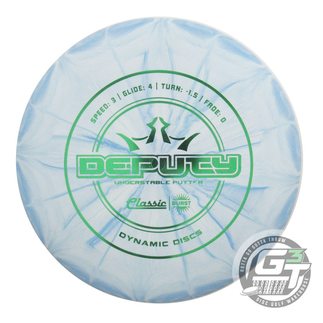 Dynamic Discs Classic Line Burst Deputy Putter Golf Disc (Individually Listed)