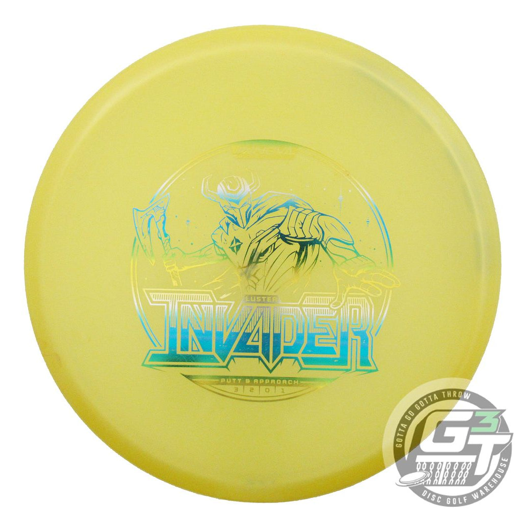 USED Innova Luster Champion Invader 175g Yellow Sunrise Foil Putter Golf Disc
