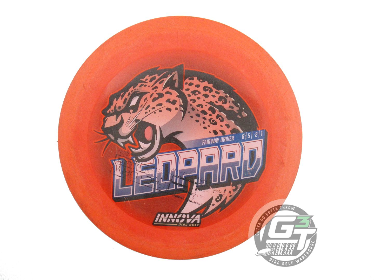 USED Innova DX Leopard 169g Orange FullColor Fairway Driver Golf Disc