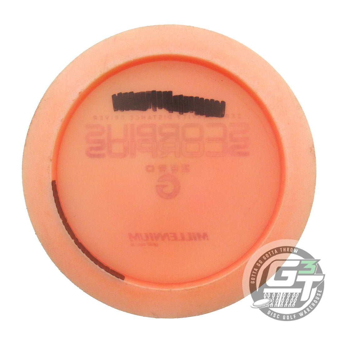 USED Millennium Zero-G Quantum Scorpius 162g Peach Purple Foil Driver Golf Disc